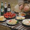 Stainless Steel Plates Dinner Plates Portable Metal Dinner Dishes Feeding Serving Tableware Great for Picnic Outdoor Camping BBQ
