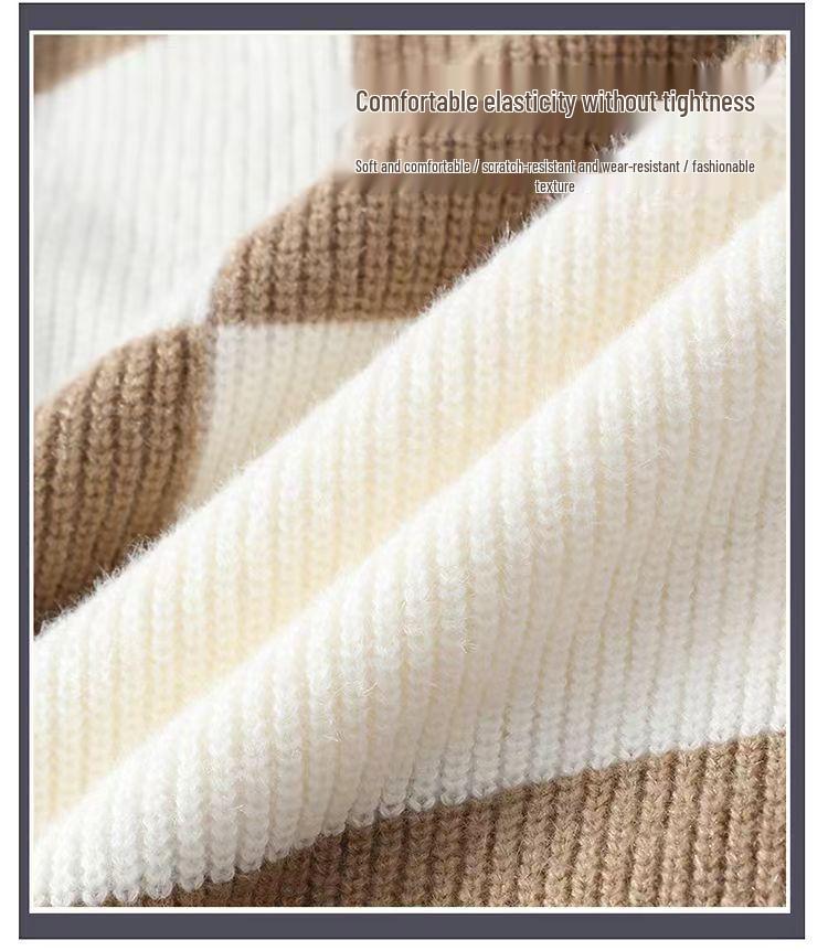 Korean Style Autumn/Winter Men’s Versatile Casual Sweater – Trendy, Thickened, Loose Fit