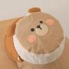 Letter Embroidery Cartoon Animal Bucket Hat Detachable Children's Fisherman Hat  Kid
