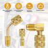 Mini Split System Brasses Adapters Weather Resistant Connection Refrigerants Fitting Optimized For R410A Refrigerants Lines