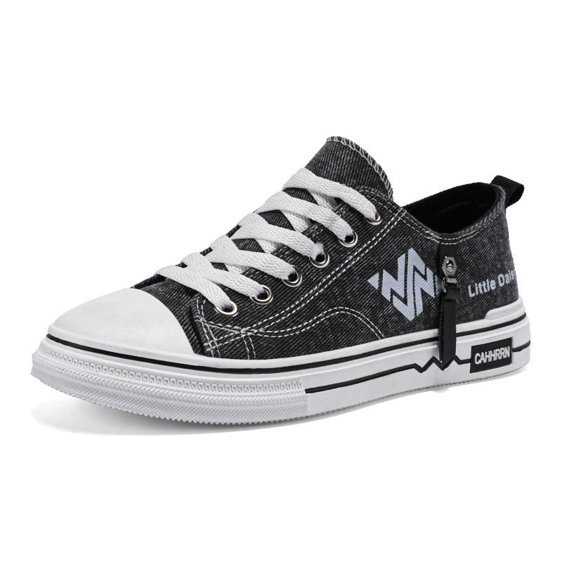 

Spring and summer new breathable thin lace-up low-top canvas shoes men s youth casual denim shoes board shoes men s 39