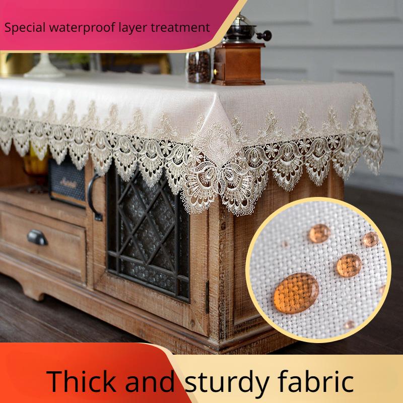 

Новый кружевной флаг для стола, выдолбленный флаг для обеденного стола, журнальный столик в европейском стиле, ТВ-шкаф, декоративное полотенце, ткань для покрытия ТВ-шкафа в европейском стиле