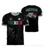 In Vendita Calda Nuovo Arrivo T-Shirt da Uomo con Stampa Digitale 3D Manica Corta Serie Messico Top
