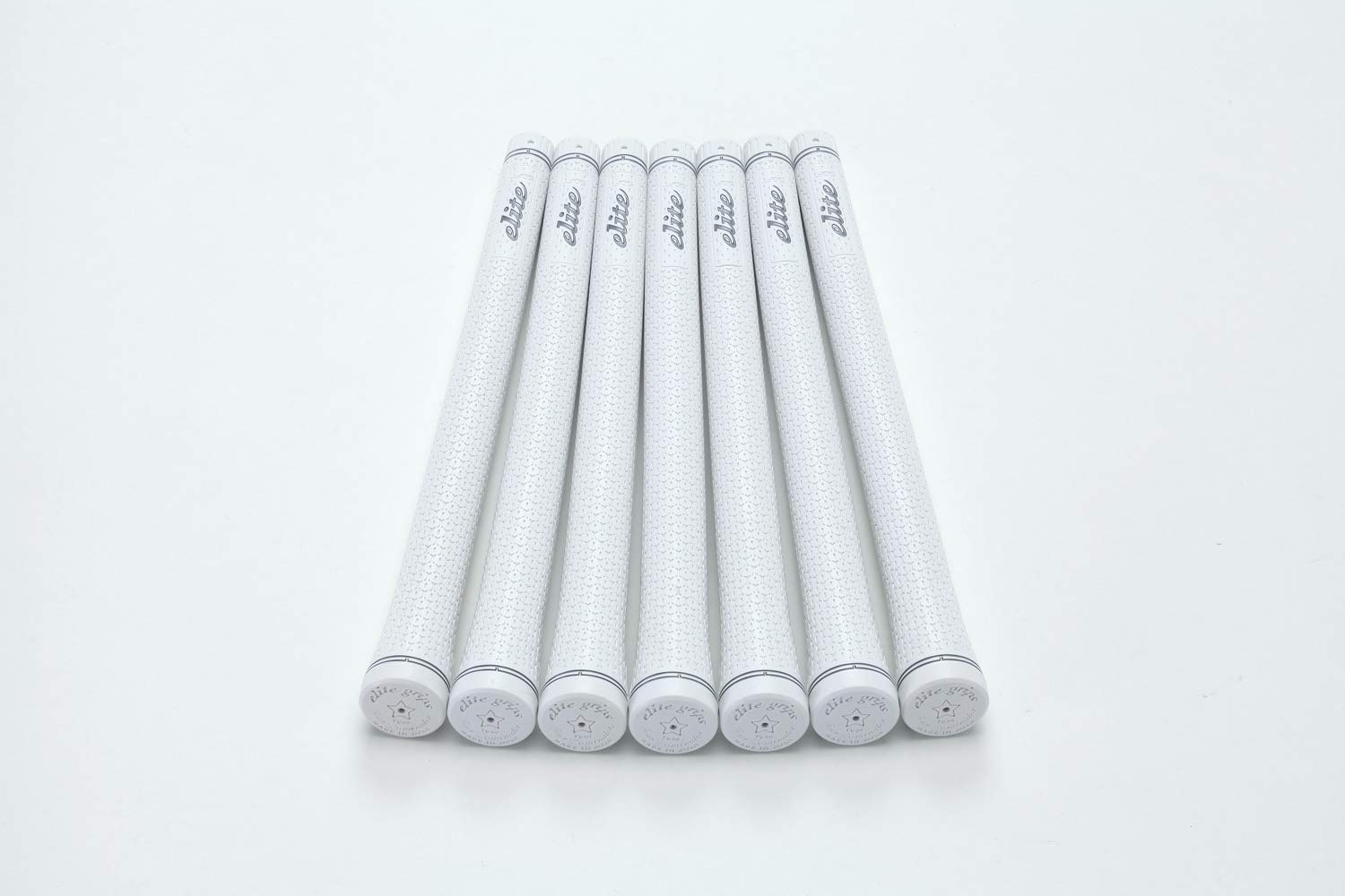 

elitegrips Гольф Грипсы TD50 SOFT Серебристые с линией на задней стороне набор из 7 штук, Белый,