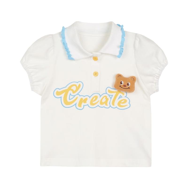 

LUSON Baby Girl Cartoon Polo Dress 100