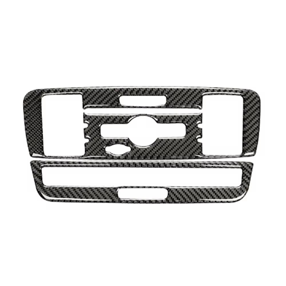 Carbon Fiber Sticker Car CD Air Conditioning Control Panel Cover Trim for Mercedes Benz A Class GLA CLA 2016 2017 2018