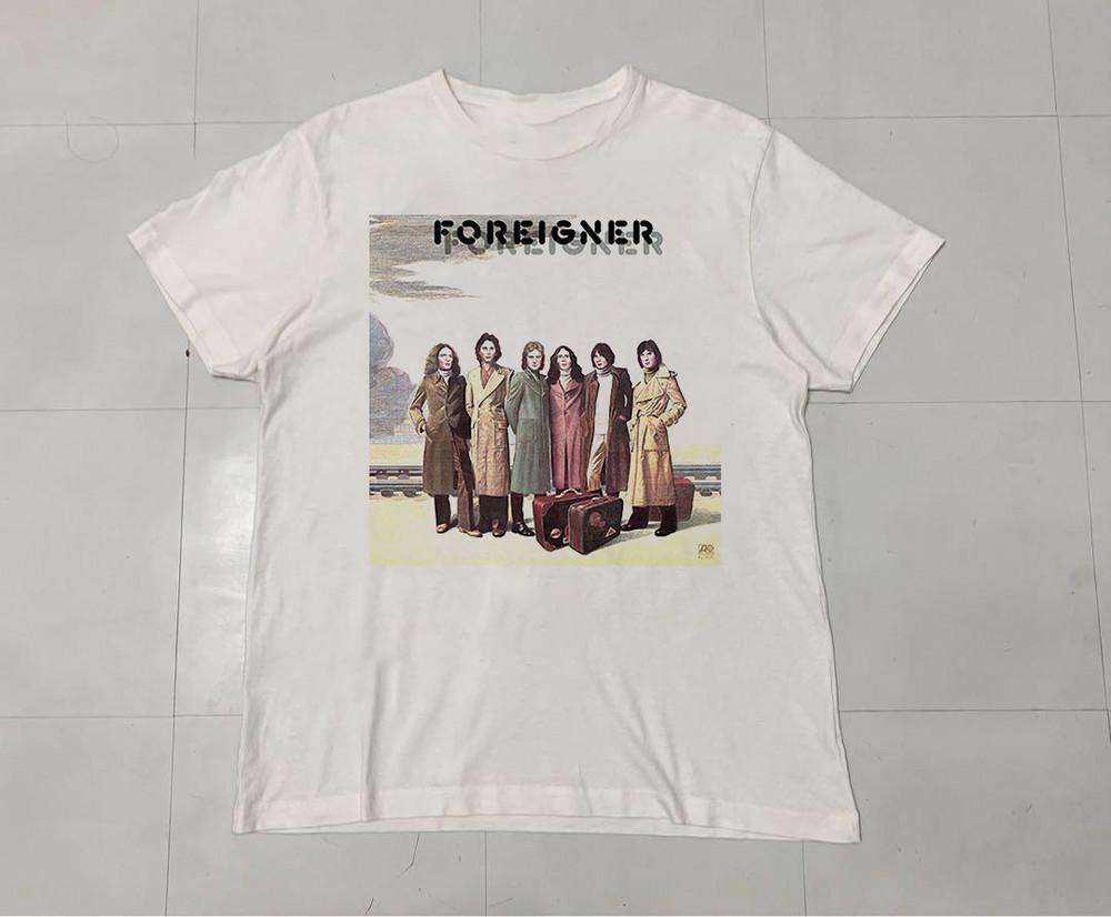 Foreigner Band Rock Concert Music Tour Cotton Shirt Full Size Unisex