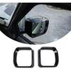 PIUGILH Rearview Mirror Rain Shield Cover Compatible with Land Rover Defender 2020 2021 2022 2023 2024, ABS Rear View Mirror Protector Frame, 2Pcs