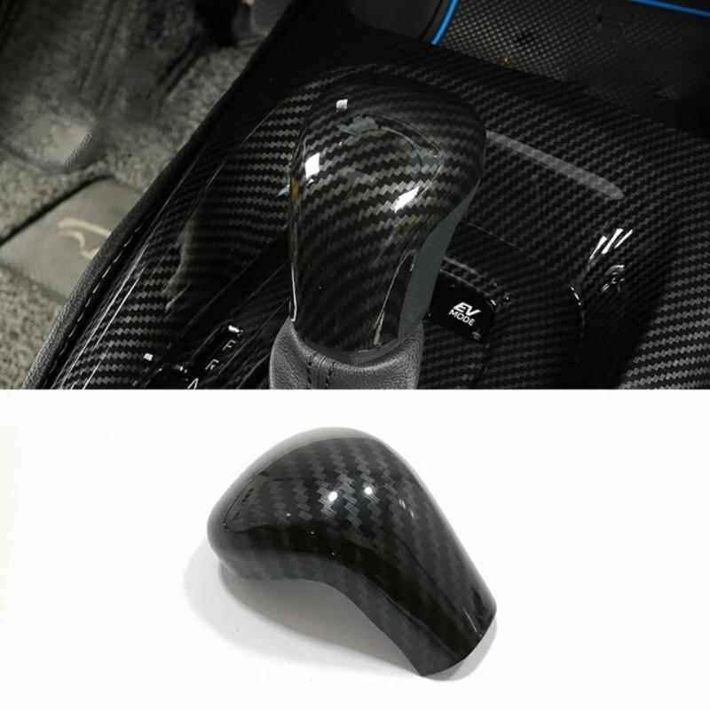 For Toyota Yaris Cross 22 23 Interior Accessories ABS CarbonFiber Car Gear Head Shift Knob Cover Handball Trim Sticker