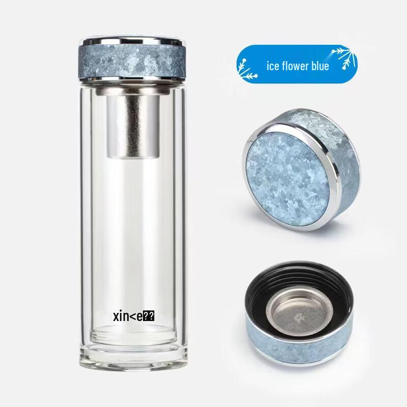 Xinke Portable Double-Layer Glass Tea Infuser