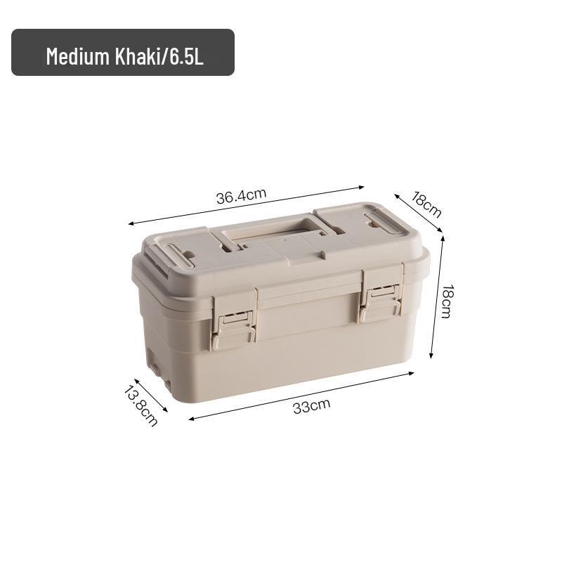 Lehe Tool & Painting Supply Organizer – Durable Plastic Storage Box for Gardening & Hardware Essentials Small 4L with dividers хаки