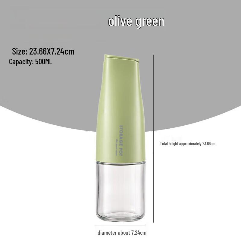 ZISIZ Glass Oil and Vinegar Dispenser Set