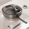 OOU Titanium-Coated Aluminum Wok with Steamer