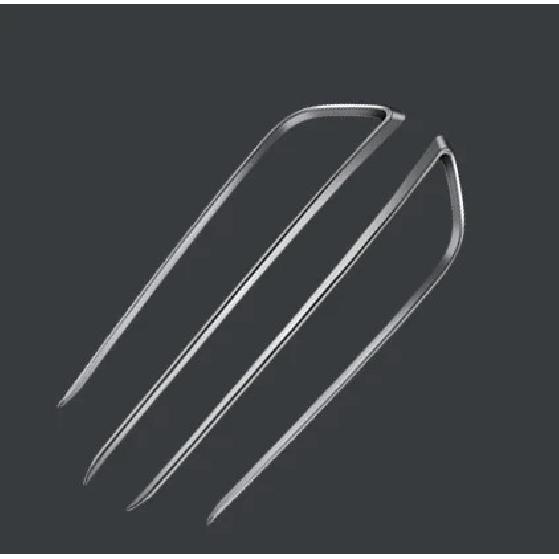 

Для VW Passat B8 хромированные модифицированные передние противотуманные фары яркие полоски декоративные автомобильные наклейки passat b8 вариант аксессуар на передний бампер серебряный