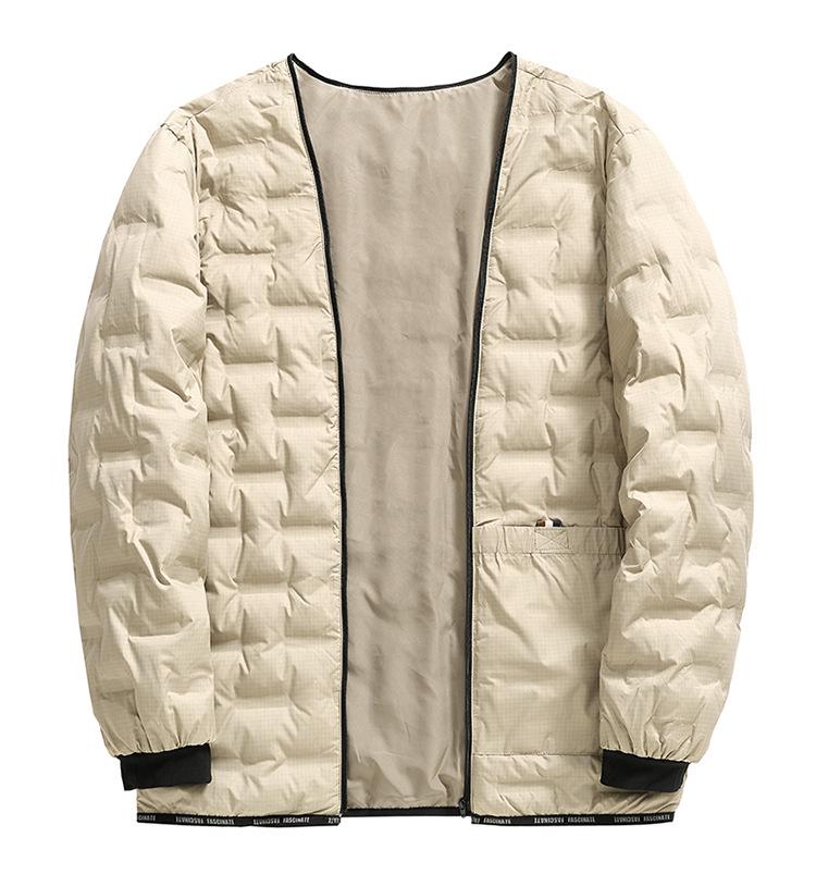 90% White Goose Down Men's Winter Jacket with Detachable Liner - Business Casual, Thickened, Middle-Aged Style