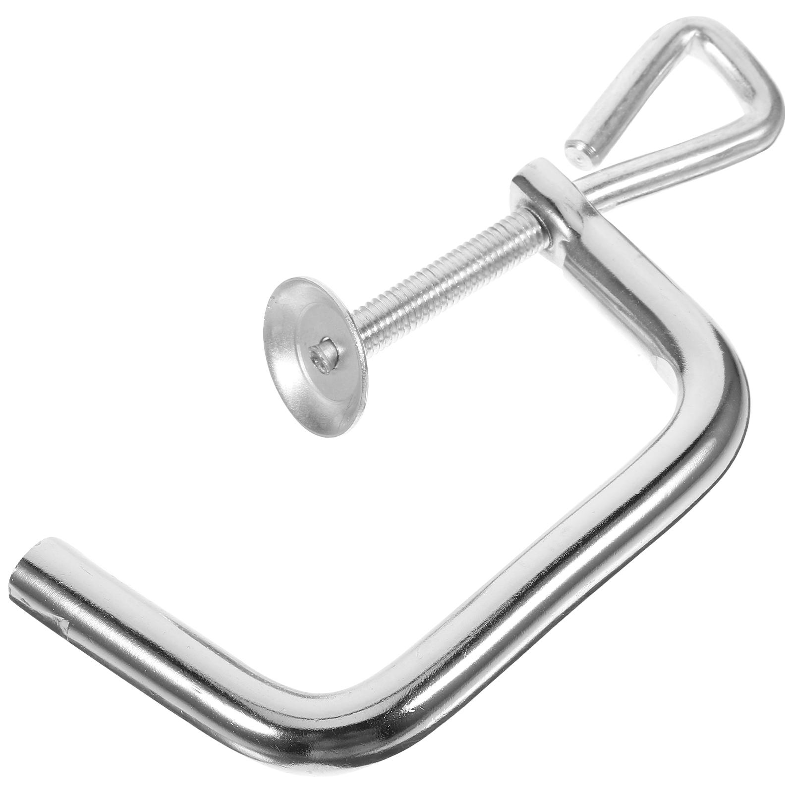 

Аксессуары для лапшерезки, сменный зажим для крепления, универсальная деталь для изготовления пасты Ригатони, ферросплавный металлический кондуктор 15.50X7.00X1.00CM серебряный