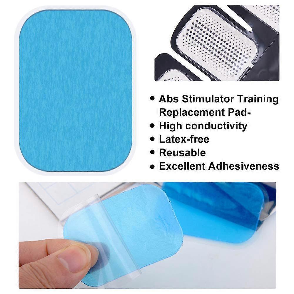 60 Pcs (30 Packs) Abs Trainer Gel Pads Muscle Toner Pads Replacement Gel Sheet for Abs Toner Abdominal Workout Toning