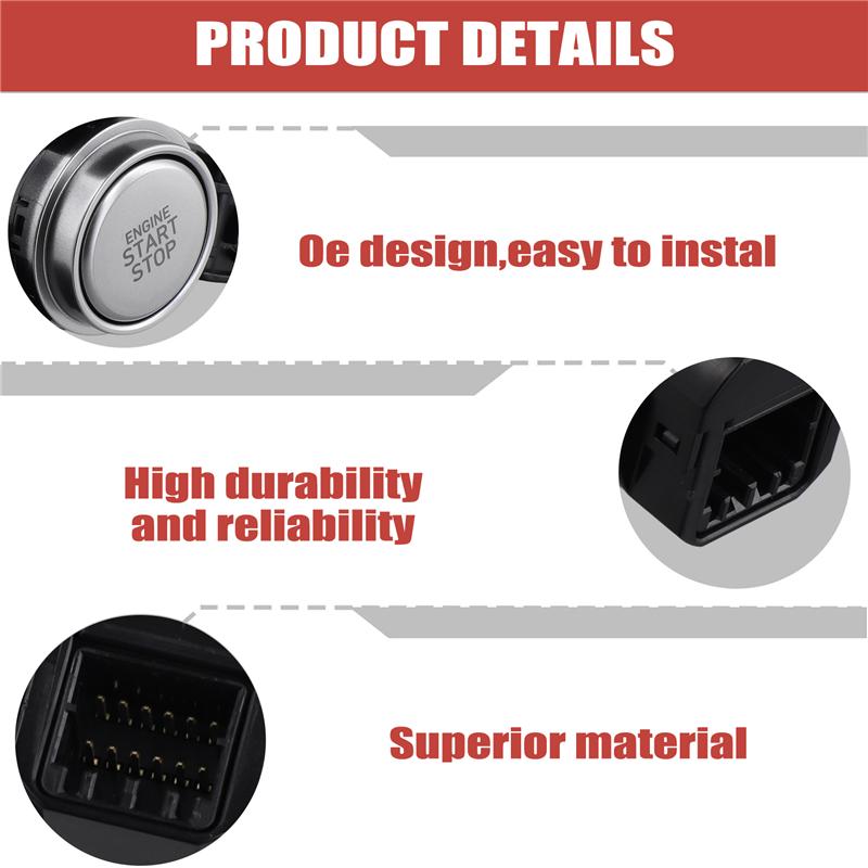 

Portable Start Stop Push Button 93500R9000 93500-R9000 For Hyundai CRETA 2020-2026 Push Button Start Switch