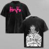 Manga Dorohedoro Bedrucktes T-Shirt Gothic Y2k Vintage Gewaschenes T-Shirt Herren Damen Kleidung Sommer Kurzarm Baumwoll-T-Shirts Kleidung