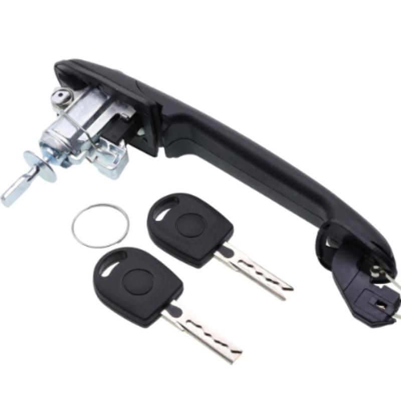 Front Exterior Car Door Handle Cover 7M0837207B With Key For VW Sharan 1995-2010 Outside Pull Handle