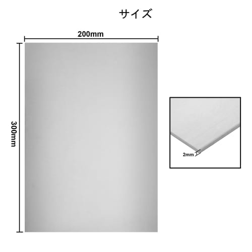 Yanuki 4-Piece Aluminum Plate, 300x200x2mm, 2mm Aluminum Plate, A6061