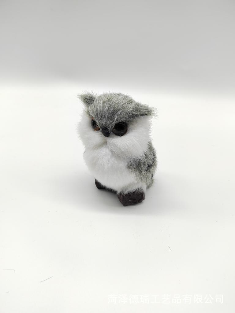 Realistic Animal Owl Plush Toy Figurine