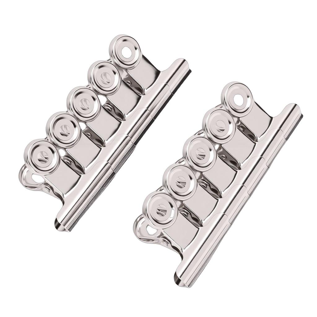 Nail Extension Clips Reusable Alloy Curve C Nail Art Pinching Clips DIY Manicure Tool Silver Color 10 Piece Set