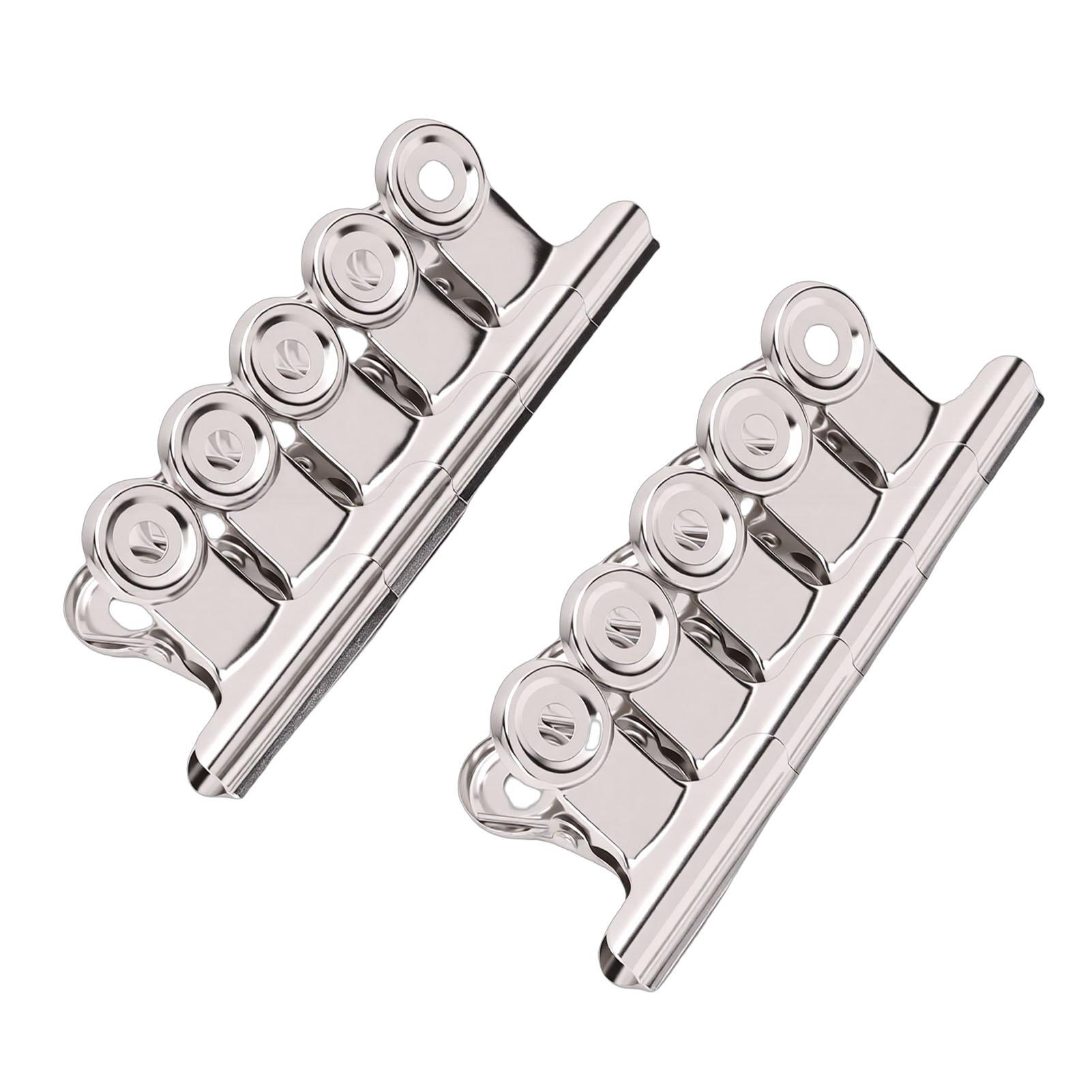 Nail Extension Clips Reusable Alloy Curve C Nail Art Pinching Clips DIY Manicure Tool Silver Color 10 Piece Set