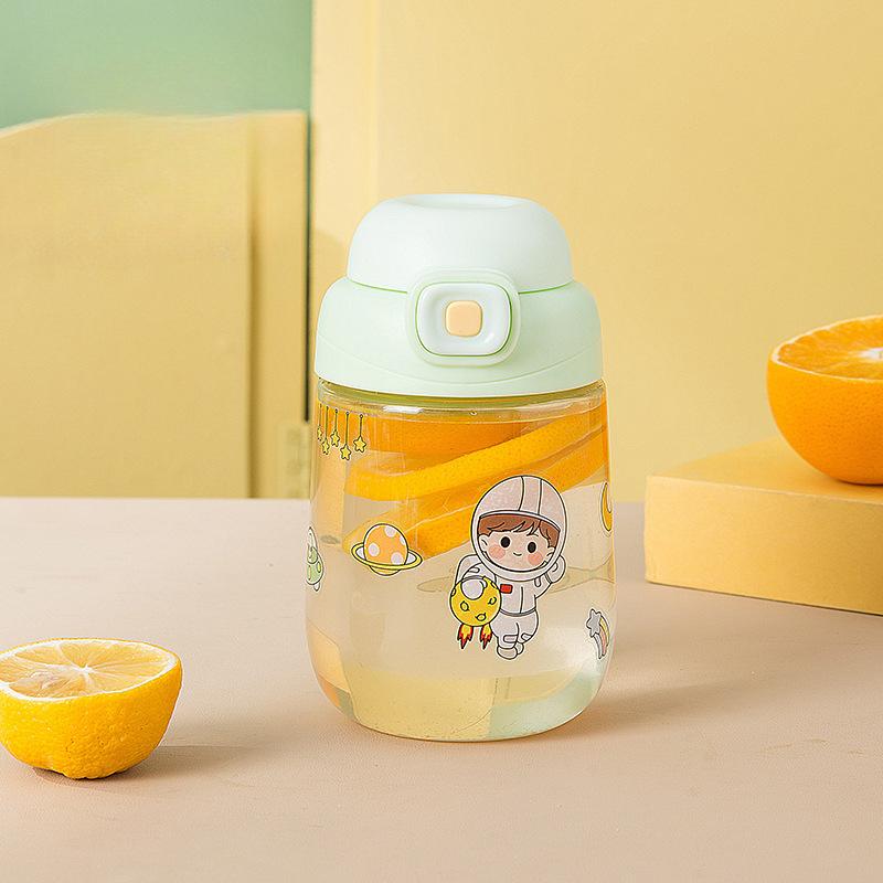 Šálek se slámou Girls Dobře vypadající nový přenosný hrnek na vodu Letní Odolný vůči vysokým teplotám Odolný proti pádu