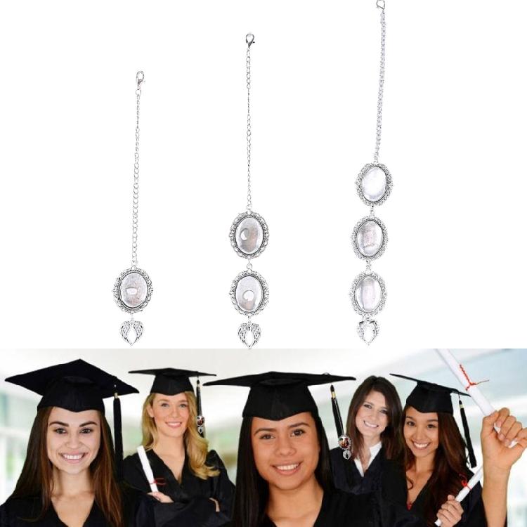 Graduation Alloy Photo Frame Charm Hat Brim Tassels Charm for Students and Teachers Unique Grad Season Gift Ornament