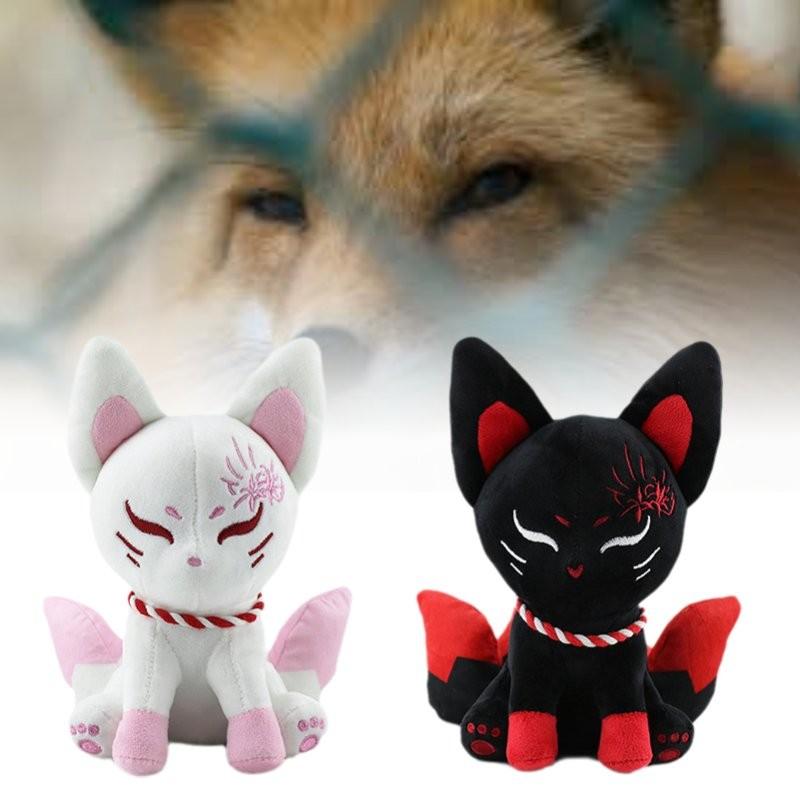 Adorable Plush Fox Toy Cute Cartoon Animal Stuffed Doll With Soft Pp Cotton Filling