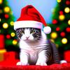 Creative Christmas Pet Hat for Teddy Bears, Pandas, Cats, and Dogs - Festive Holiday Costume & Party Decoration
