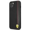 Ferrari Fesaxhcp13Sbk Iphone 13 Mini 5,4 Czarny/Black Hardcase On Track Carbon Stripe