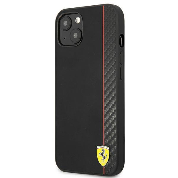 Ferrari Fesaxhcp13Sbk Iphone 13 Mini 5,4 Czarny/Black Hardcase On Track Carbon Stripe
