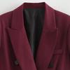 Straight Women's Blazers Office Long Blazer Woman Long Sleeve Oversized Blazer for Women Outerwears Vintage Coats