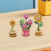 3D Puzzle DIY Wooden Flower Wooden Flowers for Crafts 3D DIY Wood Crafts Flower for Adults & Youngster