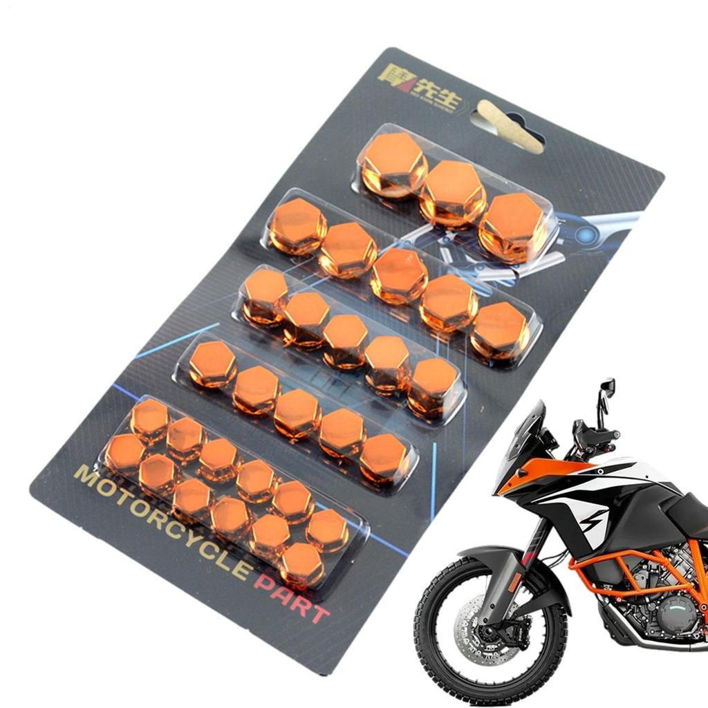 30pcs Motorcycle Screw Nut Cover Caps Bolt Covers for Car Motorcycle Modification Accessories Screw