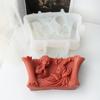 Jesus Prayer Silicone Mold DIY Virgin Mary Jesus Holy Warriors Scent Candle Mold Statue Jesus Family Resin Plaster Home Decor