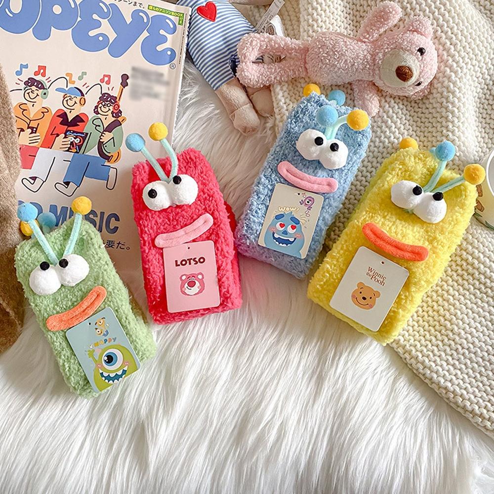 Chaussettes Peluche 3D Dessin Animé Mignonnes Chaudes Hiver Expression Drôle Chaussettes Thermiques Douces Confortables Design Décontracté Drôle pour Femmes & Hommes