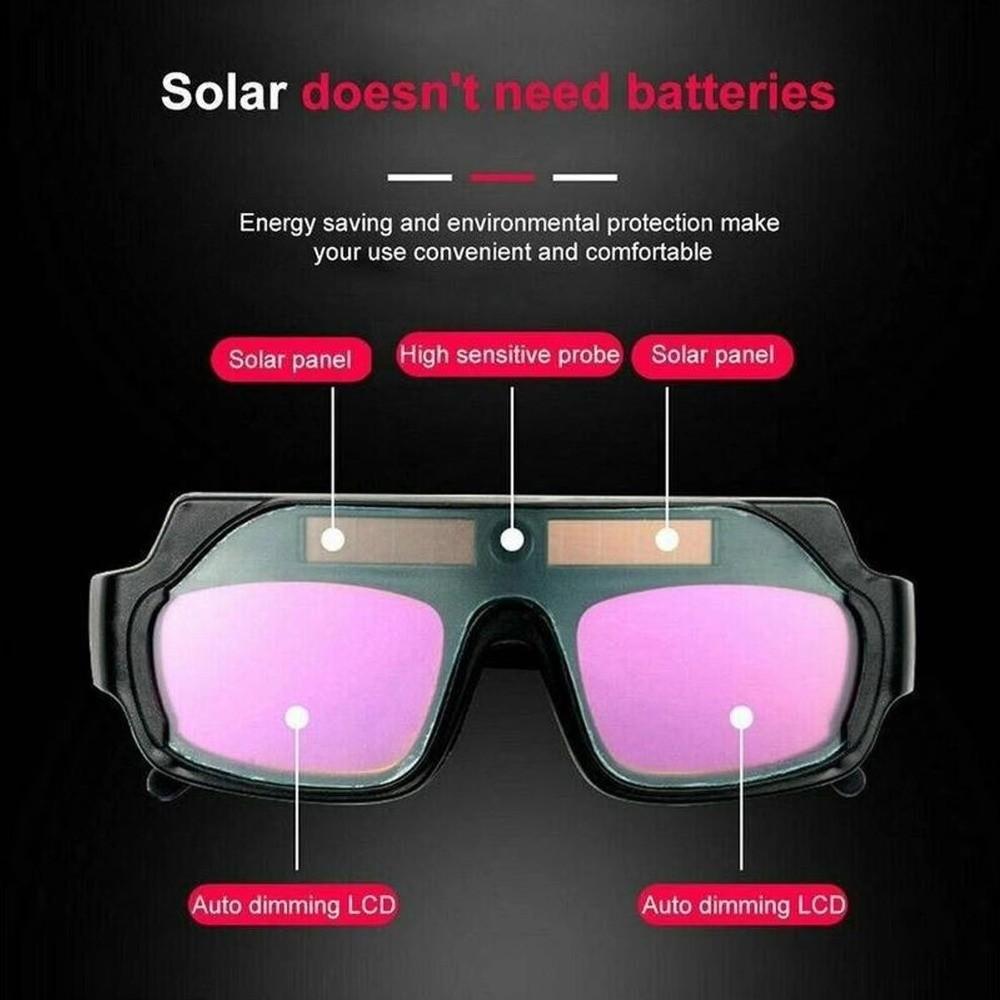 Occhiali da Saldatura Auto-oscuranti Anti-riflesso Occhiali da Saldatura per Saldatura ad Argon Solari