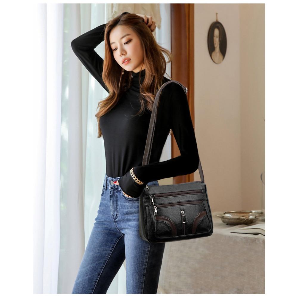 Women's Crossbody Bags Female Literary Single Shoulder Texture Bag Women's Handheld Shoulder Bag