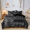 3-delige Zwarte Bohemia Bandanna Beddengoed Set - Paisley Mandala Design, Luxueus Zacht & Ademend Beddengoed voor Slaapkamers