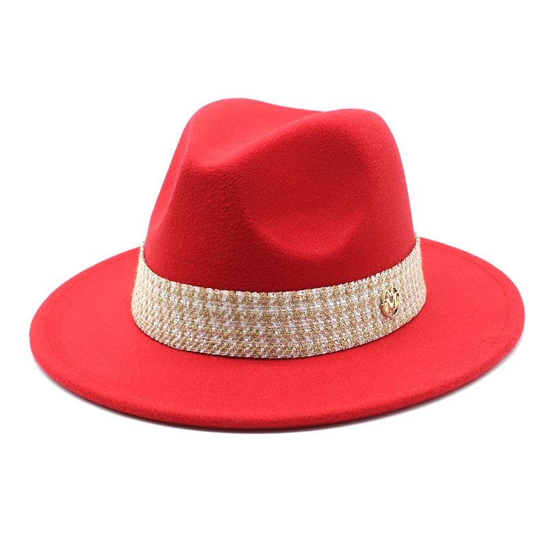 Woolen Hat Top Hat Jazz Hat Bow M Standard Woolen Hat