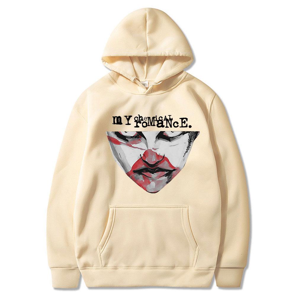 My Chemical Romance Hoodies Demolition Lover Mask Punk Gothic Vintage Hooded Sweatshirts Men Women Casual Long Sleeves Pullovers