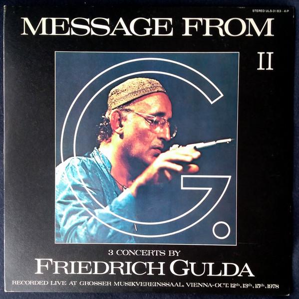 

LP Пластинка ФРИДРИХ ГУЛЬДА - Послание от Г. II ULS31834P MPS 1980 Япония Классический Б/У