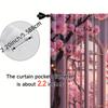 2pcs   spring summer Curtains Spring Flowers Romantic Scenery Prints Light Filtering Curtains Versatile Polyester Fabric Festive