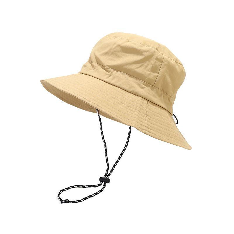 

Outdoor Quick-Drying Bucket Hat Storage Bag Hat Men and Women Fashion Waterproof Alpine Cap Big Brim Sun-Proof Basin Hat Khaki One size
