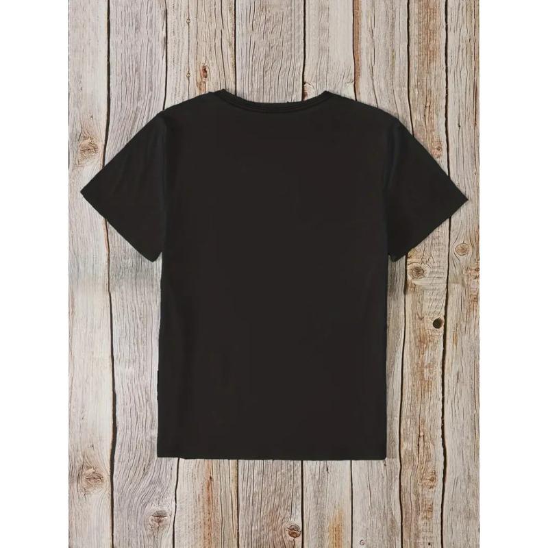 European Size Plus Size, Women's Casual Fashion Printed T-Shirt 0-8XL Plus Size, Trendy, Basic, Daily Wear, Personality, All-Season