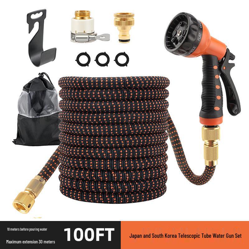 Automatic Retractable High-Pressure Water Hose and Spray Gun for Car Wash, Garden, and Flower Watering