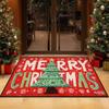Christmas Tree Pattern Non-slip Entrance Door Mat Easy Cleaning Large Size Living Room Rugs Soft Red Green Room Decor Carpet
